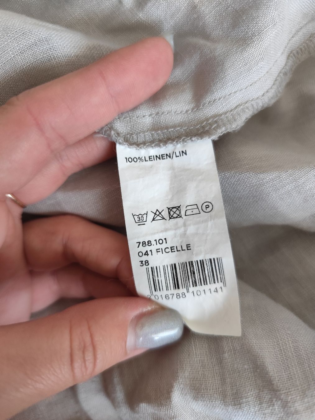 Top: Maddison Linen leinen Tunic Top 38 – Usato da Mägenwil venduto da VintageGirly 6
