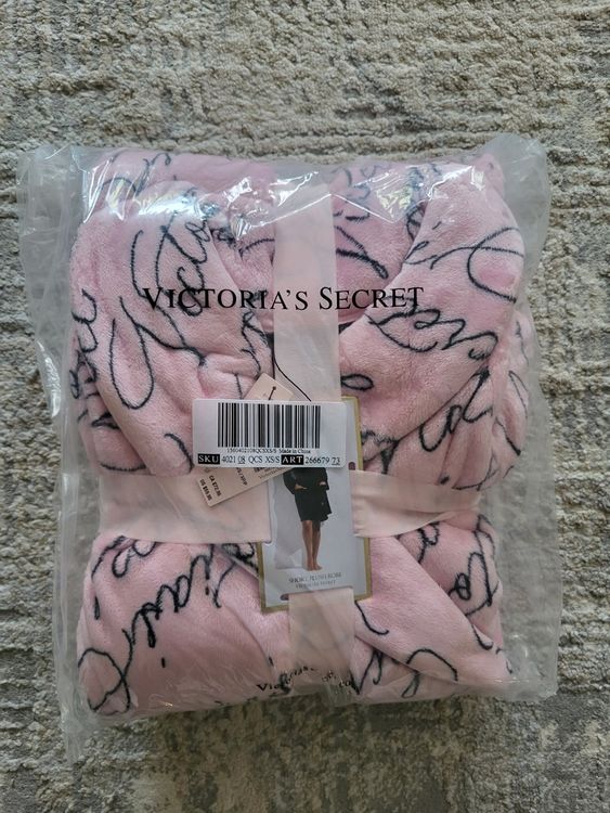 Victoria's Secret Bademantel VS Logo Rosa Gr XS/S ♥️ NEU | Kaufen auf ...