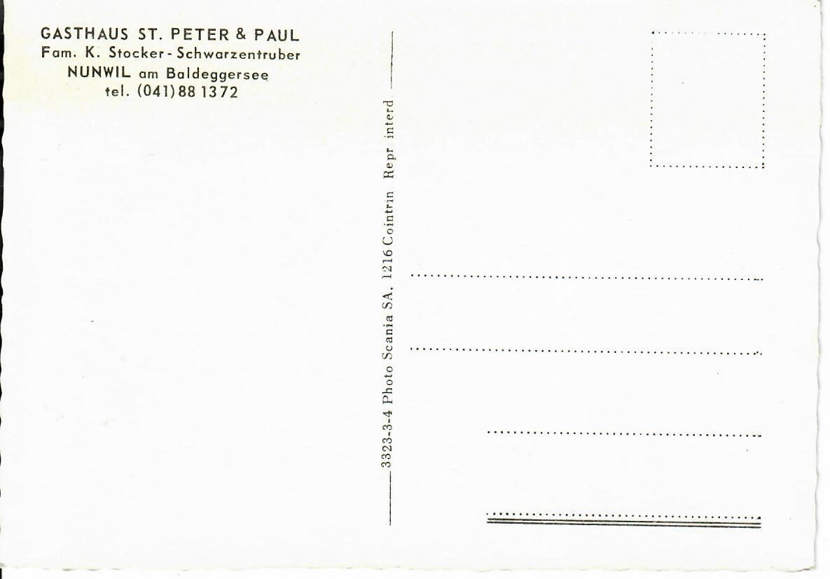 Cartoline postali: Nunwil am Baldeggersee – Usato da Hochdorf venduto da Ziegel-16 1