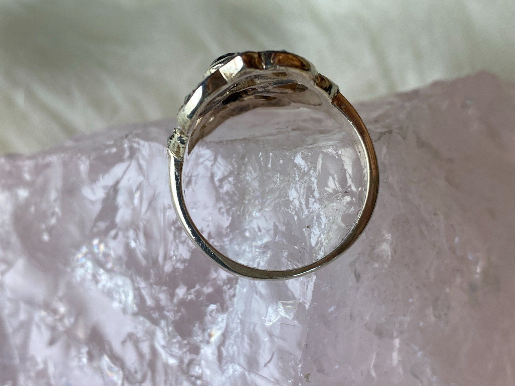 Anelli: Ring Silber 925 mit lila Stein – Usato da Istighofen venduto da Ringparadies 1
