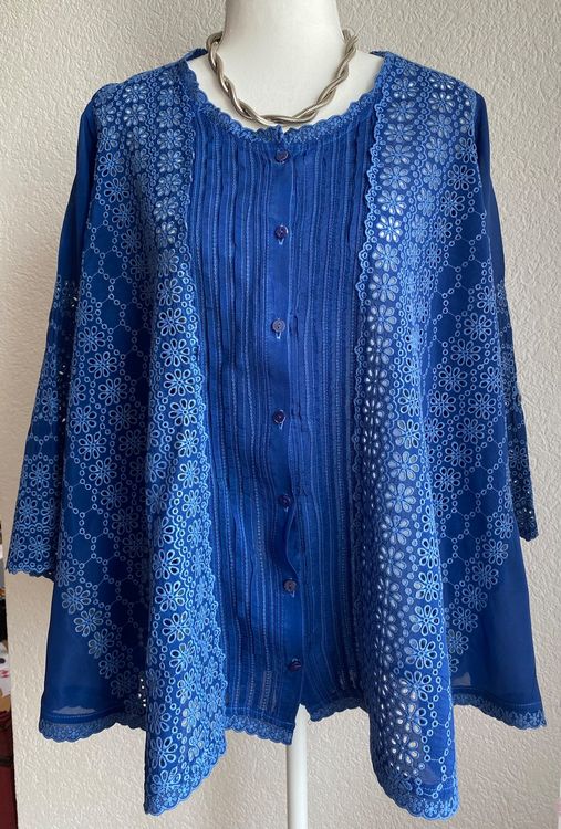 Lovraj Damen Bluse Mit Stickerei - Elegante Tunika Für Sommer 2025 In Großen Größen