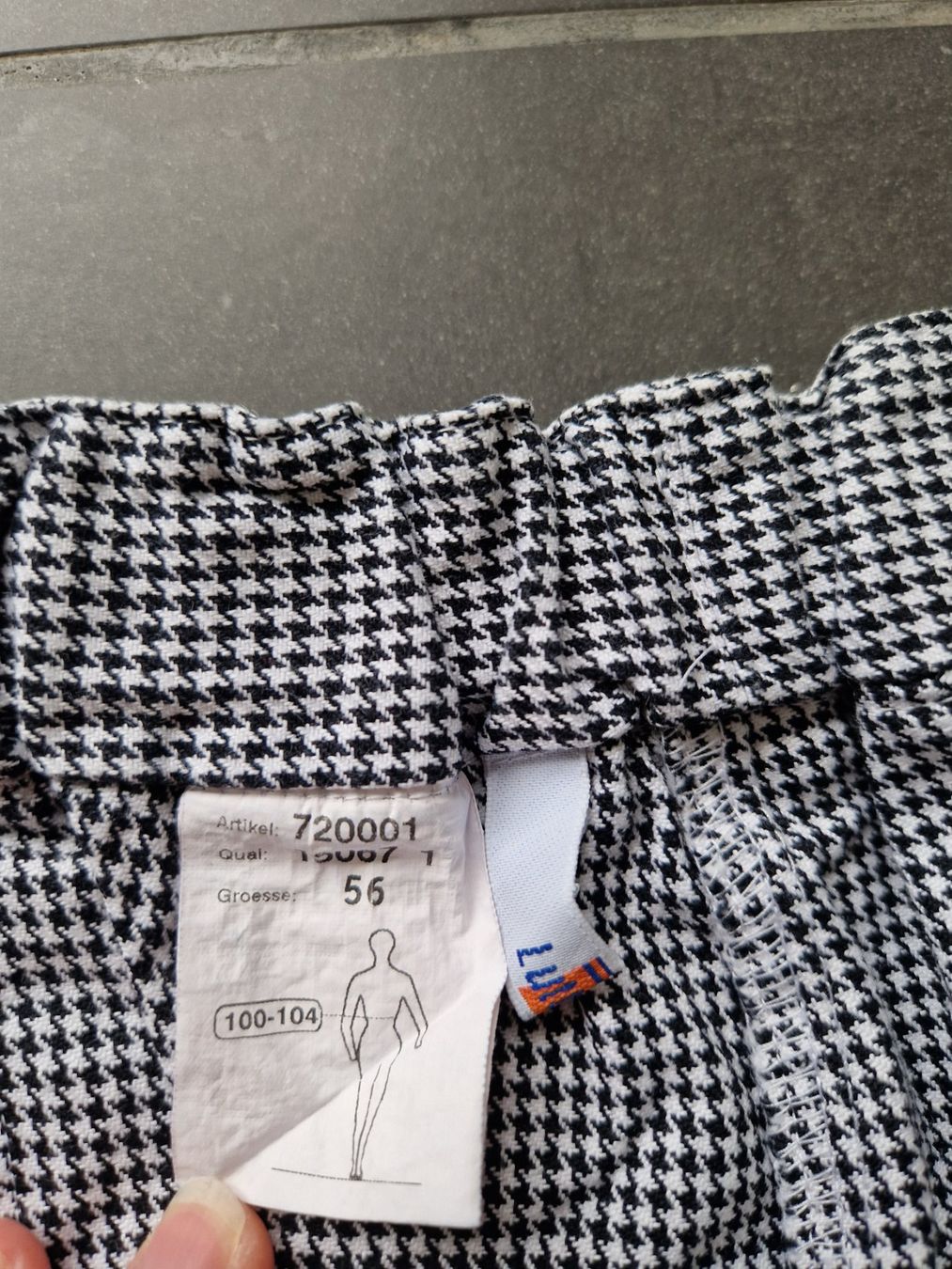 Pantaloni: Bäcker-/ Kochhose Gr. 56, Marke: Lutteurs – Usato da Rebstein venduto da Ajs_Toy_Palast_1 1