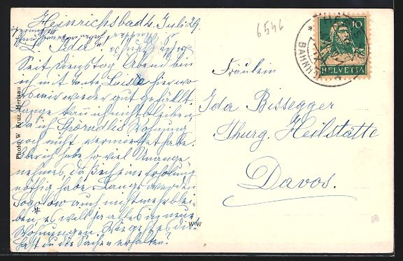 Cartoline postali: AK Herisau, Kurhaus Heinrichbad – Usato da Berlin venduto da bartko-reher 1