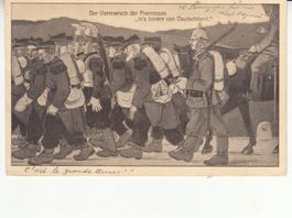 Vormarsch Franzosen in Deutschland 1914