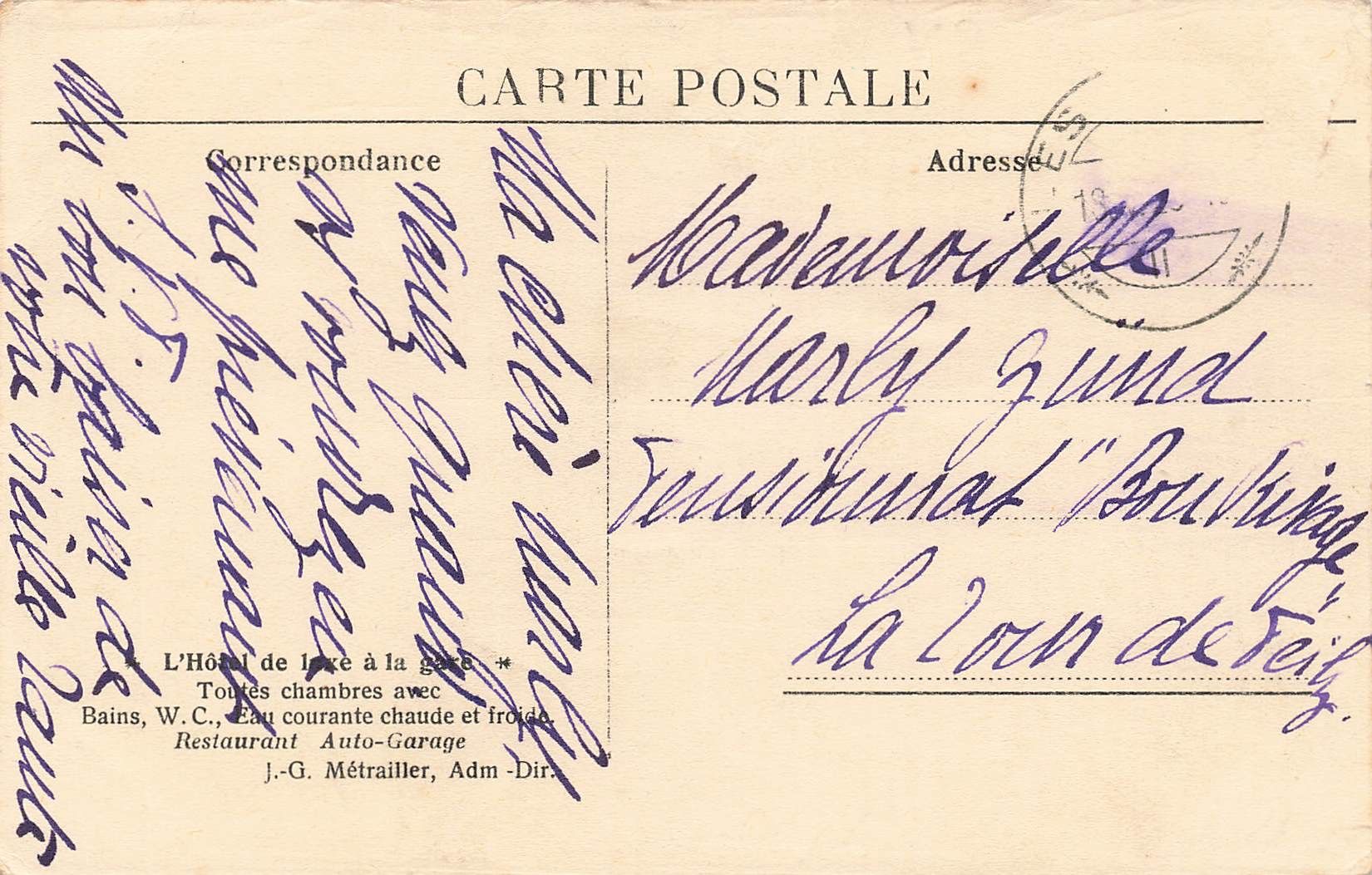 Cartoline postali: Lausanne hotel victoria – Usato da Biasca venduto da Blenio71 1