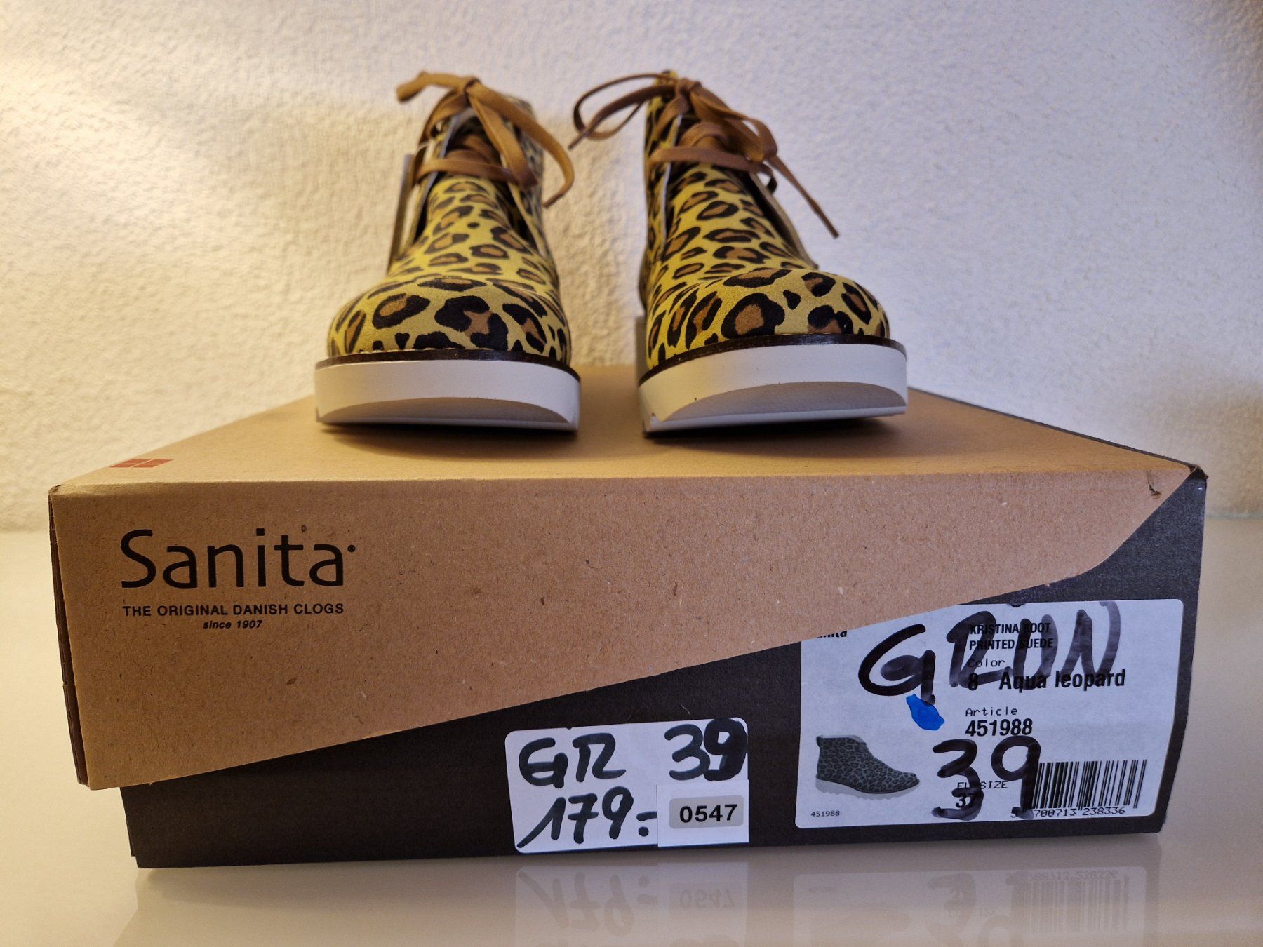 Scarpe da donna: Sanita Leopard Damen Boot / Schuh / Stiefelette Gr. 39 – Nuovo e nell'imballaggio originale da Braunau venduto da Brand-Store 1