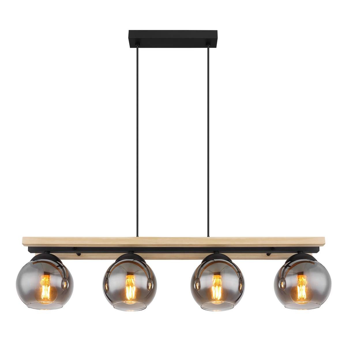 Lampadari & plafoniere: Pendelleuchte, Glas, Holz, 85 cm x 15 cm – Nuovo (secondo la descrizione) da Kreuzlingen venduto da Smart-Light 2