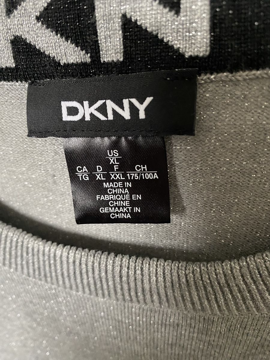 DKNY Maglioni & Felpe: DKNY Pullover silber Gr. XL – Usato da Horw venduto da bijou1986 2
