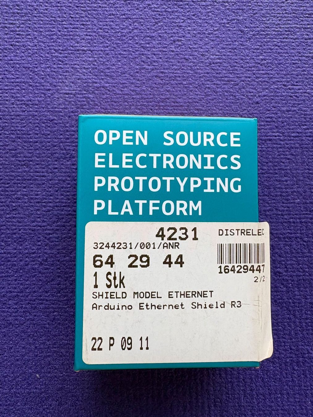 Arduino Componenti elettronici: Arduino Ethernet shield R3 with micro SD connector – Usato da Oberwil BL venduto da nefret01 2