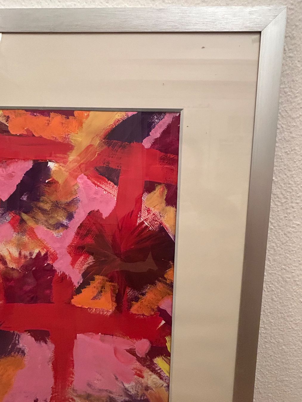 Dipinti: gerahmtes, abstraktes Kunstwerk im Hochformat – Usato da Rorschacherberg venduto da Svebe 2