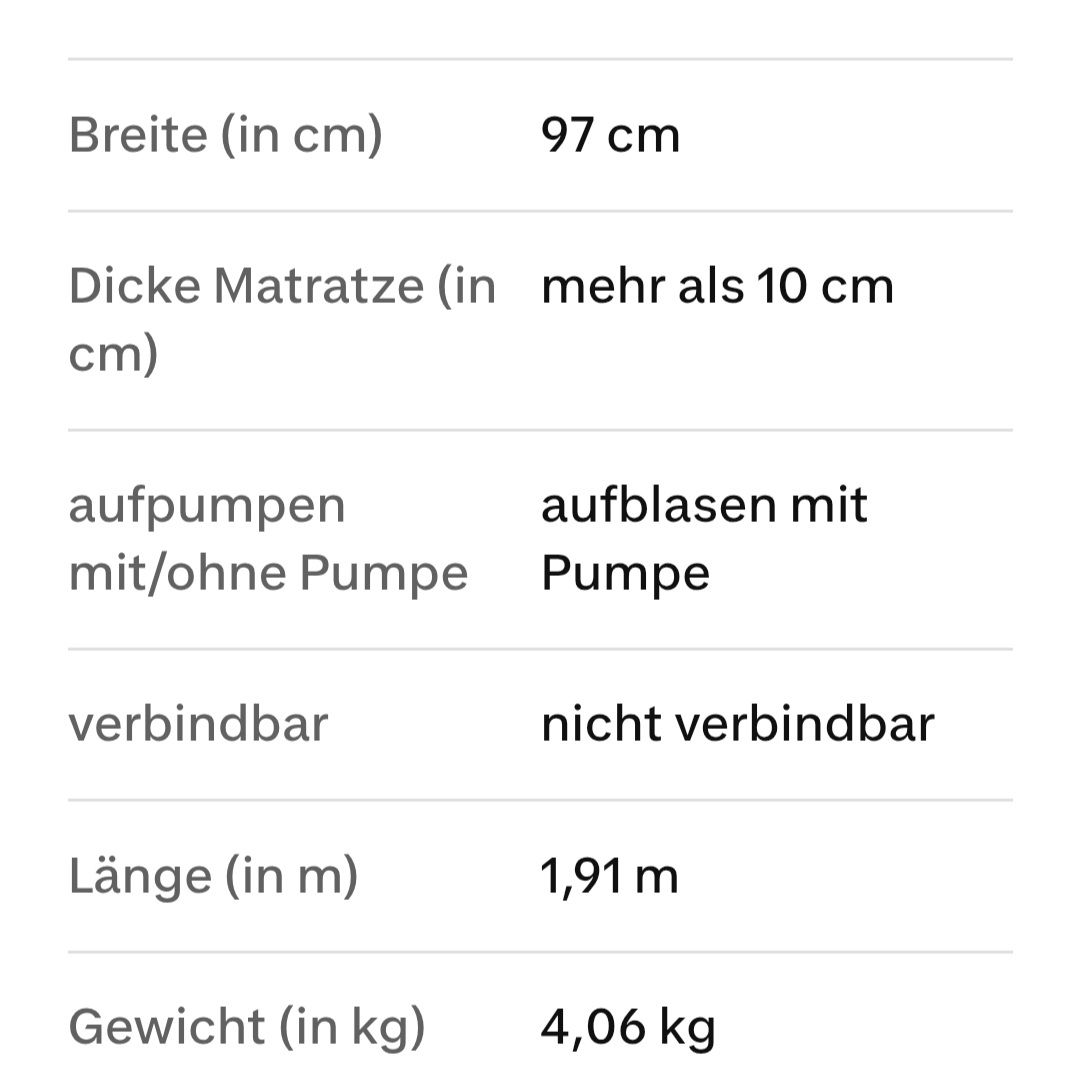 Matratzen: Bestway Luftmatratze mit Pumpe – Gebraucht aus Baar von Nira60 5
