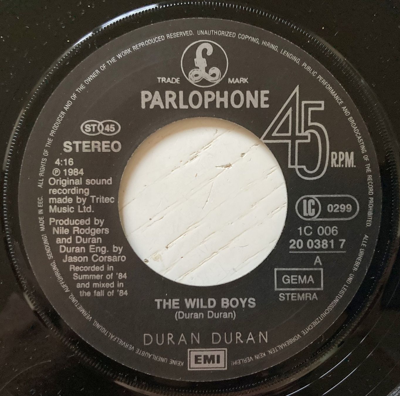 Vinyles: DURAN DURAN - THE WILD BOYS – D'occasion à Bottens par hotter-than-hell 2