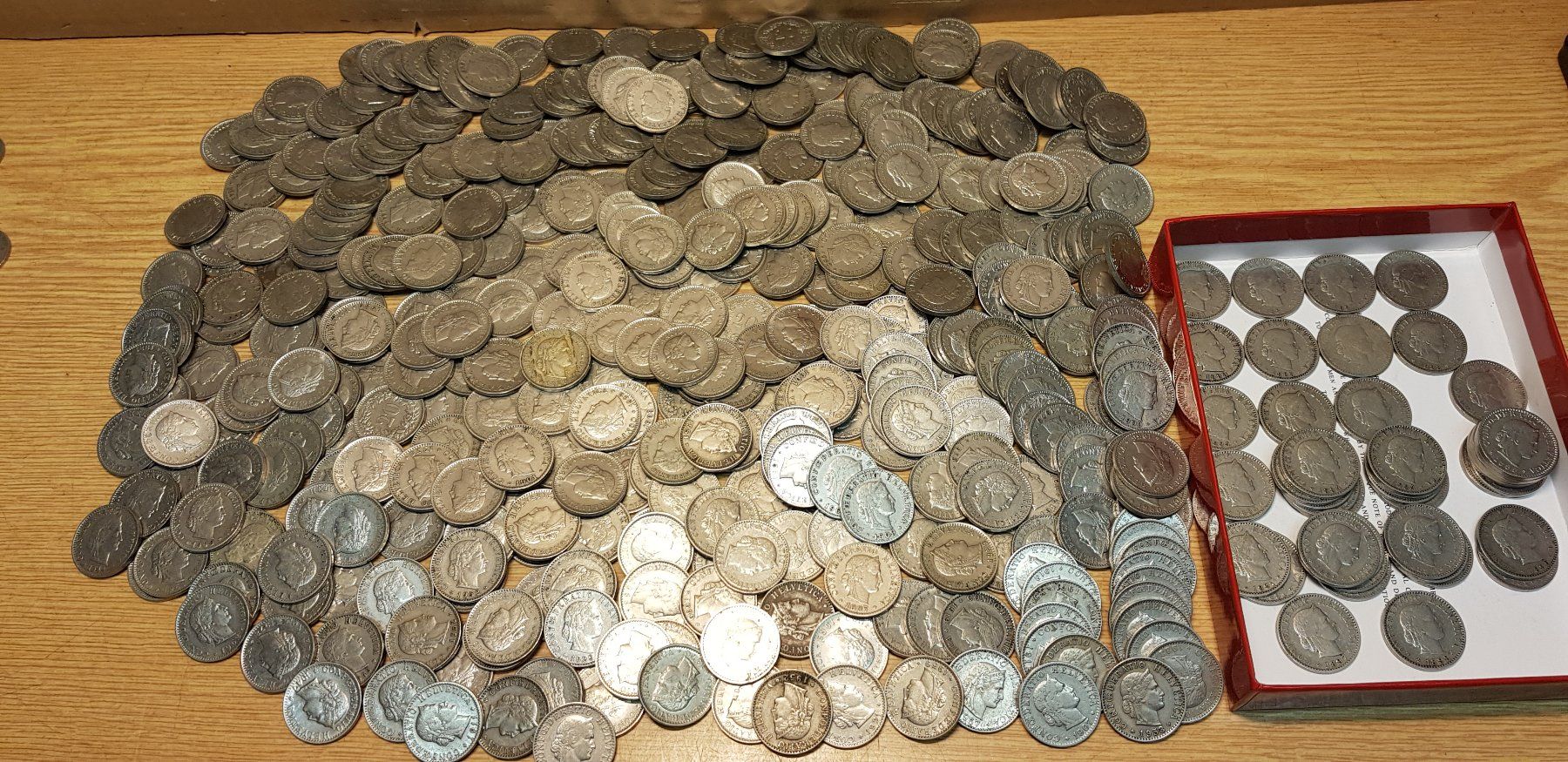 Tutti le monete: 452 Stk. 20 Rappen ab 1881 - ca. 1993. – Usato da Schöftland venduto da Topdeal4