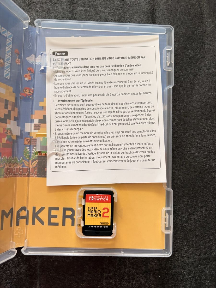 Nintendo Giochi: Jeu Nintendo Switch Super Mario Maker 2 bon état – Usato da Carouge GE venduto da irma016 1