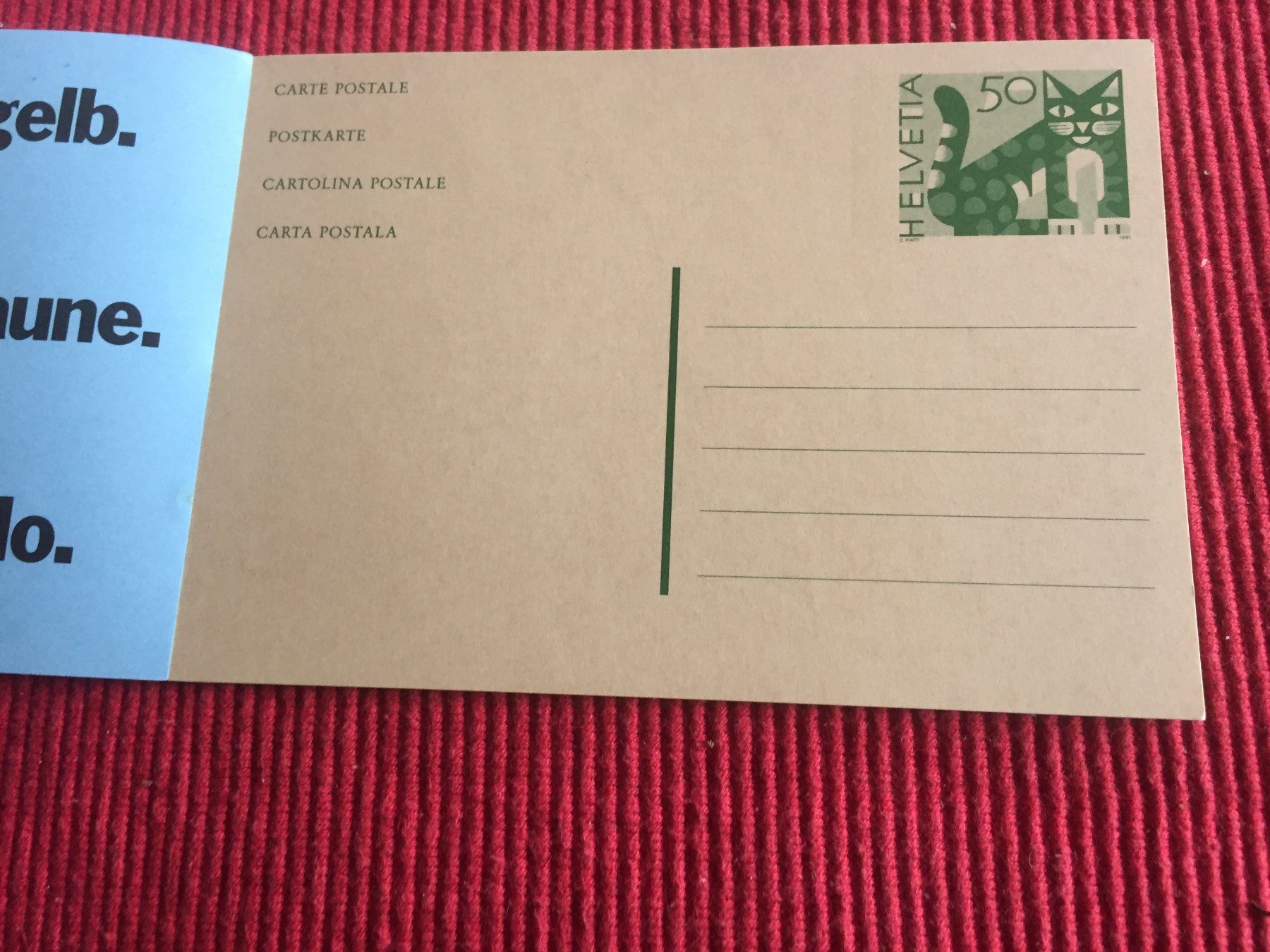 Tutti i francobolli: Postmarkenheft inkl. 5 Karten – Nuovo e nell'imballaggio originale da Ennetbürgen venduto da Dosi6 1