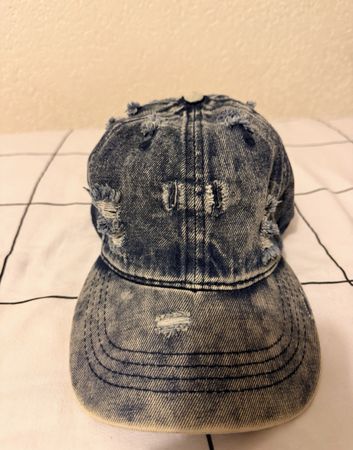 Cap Jeans Blau verstellbar