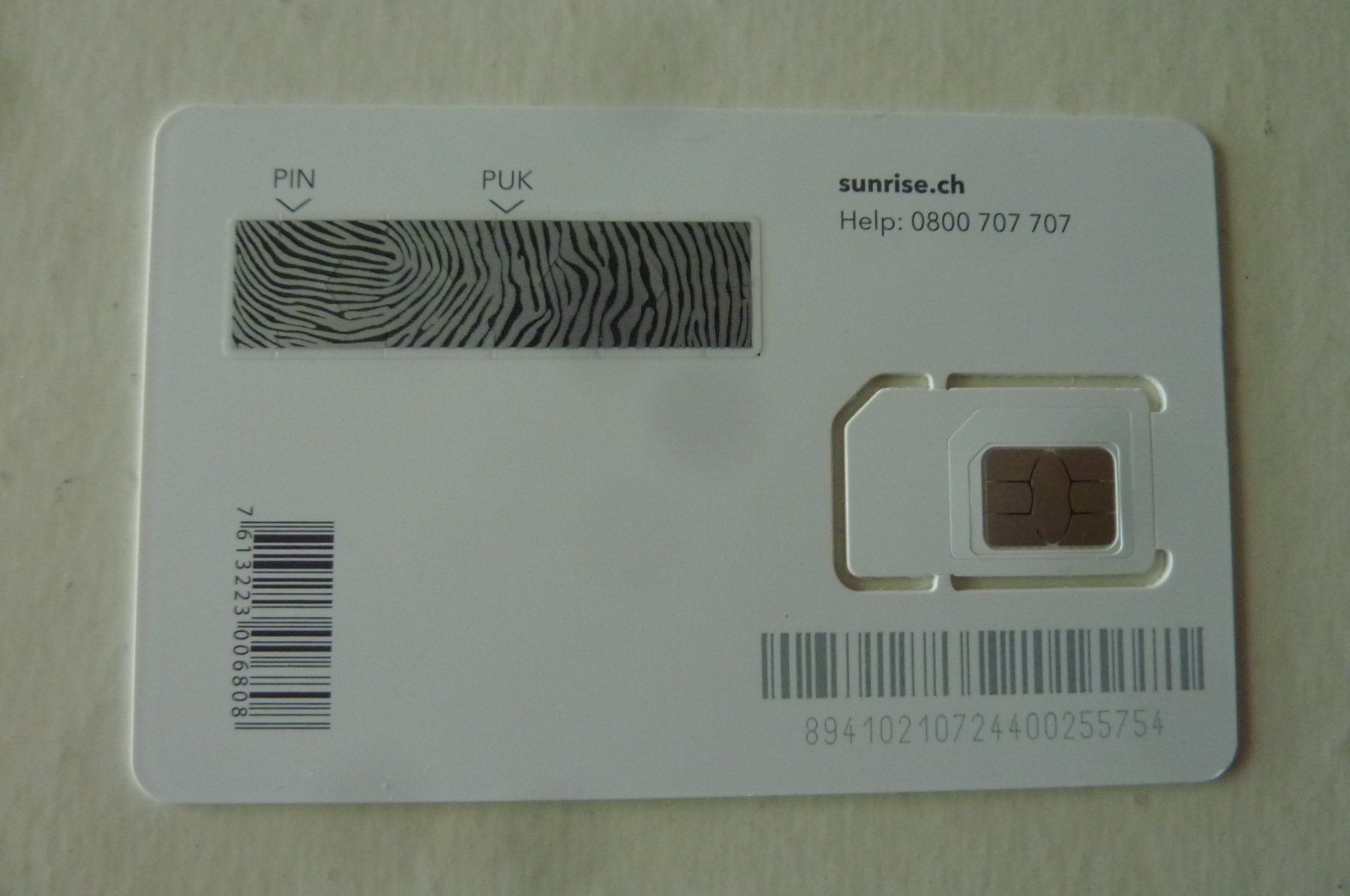 Sunrise Carte prepagate: SUNRISE SIM KARTE UNGEBRUCHT – Nuovo (secondo la descrizione) da Zürich venduto da Rrehsuah 1