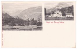 AK Gruss aus Tarasp-Schuls um 1910 ungelaufen