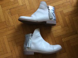 Bottines GEOX, cuir beige, taille 36, très bon état
