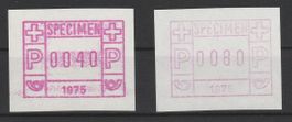 Specimen 1975 starker und schwacher Druck
