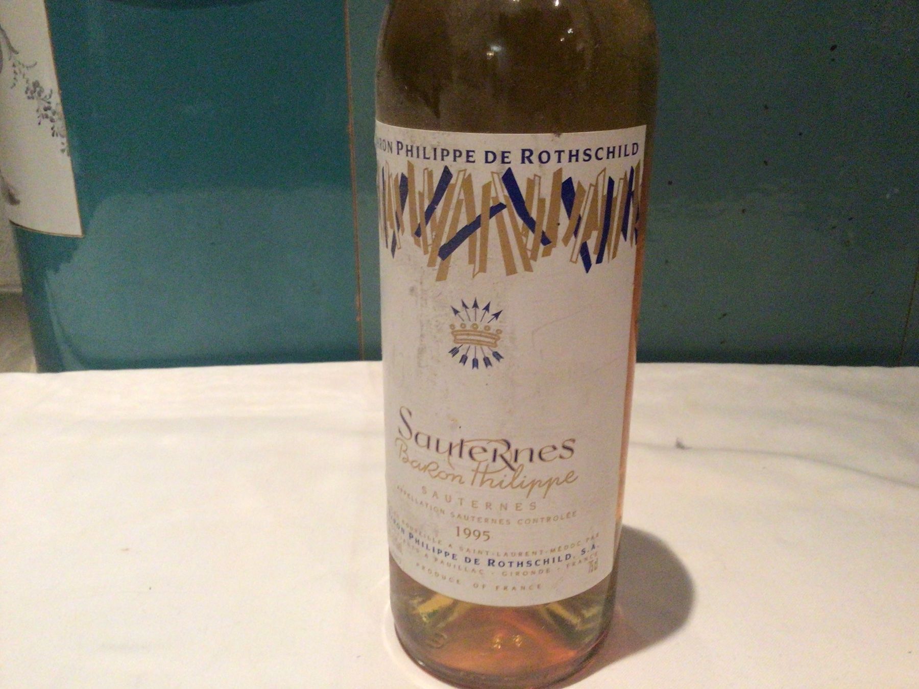 Vins: Sauternes Baron Philippe De Rothschild 1995 – D'occasion à Schleinikon par Laegern99 2