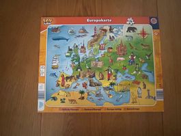 Puzzle Europakarte Toy Lino 38 Teile gebraucht