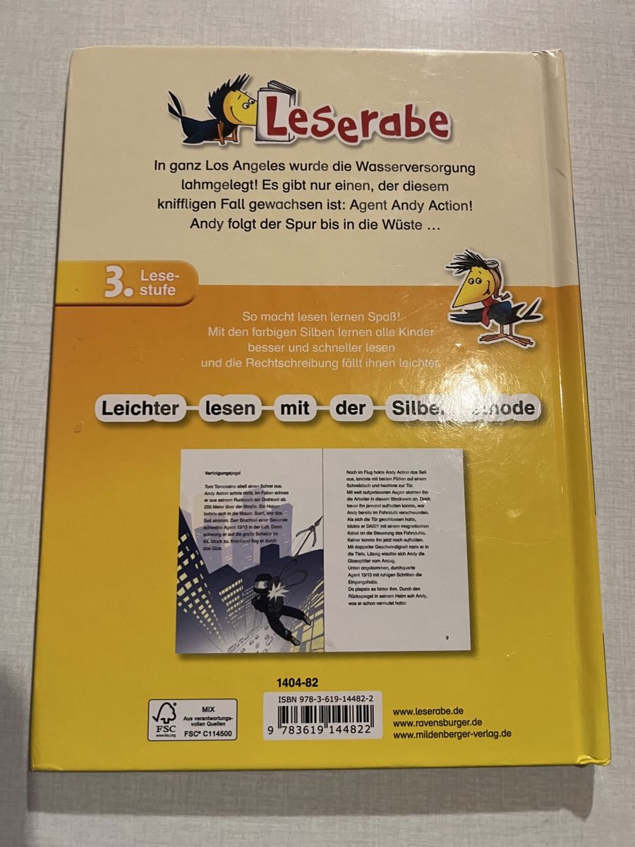 Libri: Buch von Leserabe: Agent Andy Action - 3. Lesestufe – Usato da Wohlenschwil venduto da SmokyAnnie 1