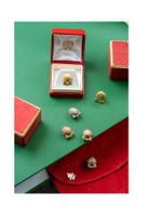 Cartier “Shell” – Épingles de Revers pour Années de Service