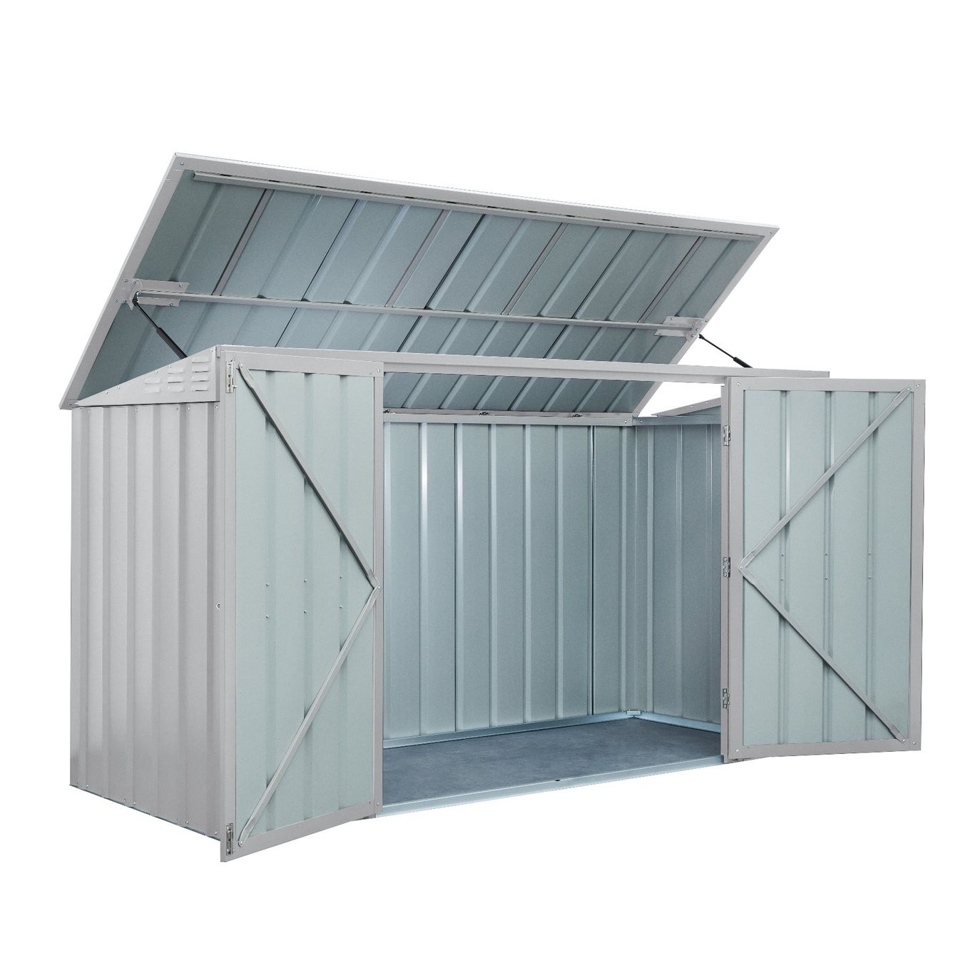 Casette da giardino & serre: Metallschrank gross 8x3 – Nuovo e nell'imballaggio originale da Erlinsbach venduto da Home-World 1