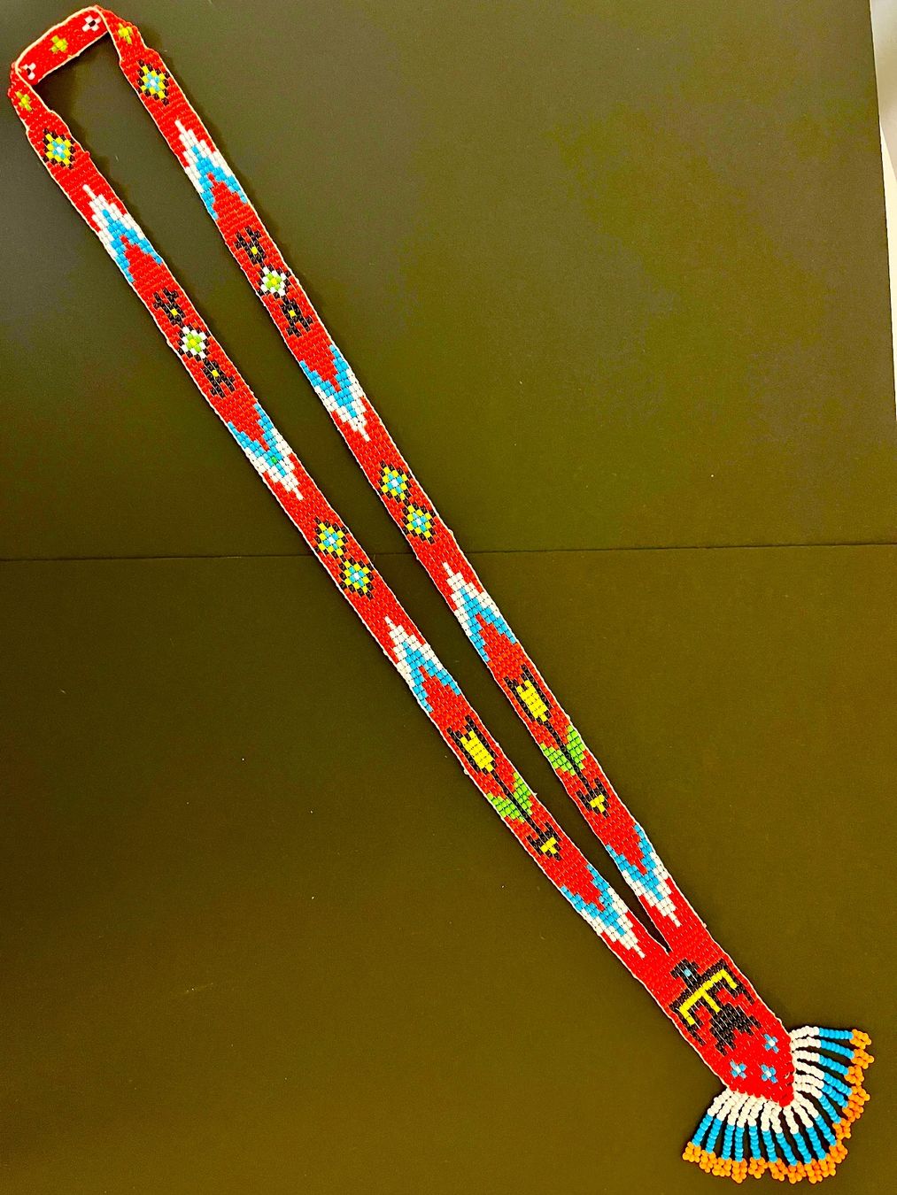 Catenine: indianisches Perlenhalsband handgefertigt – Nuovo (secondo la descrizione) da Adliswil venduto da eri.40