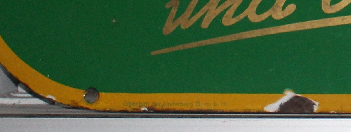 Insegne: Underberg Emailschild Reklame – Usato da Lüchingen venduto da Aw67 4