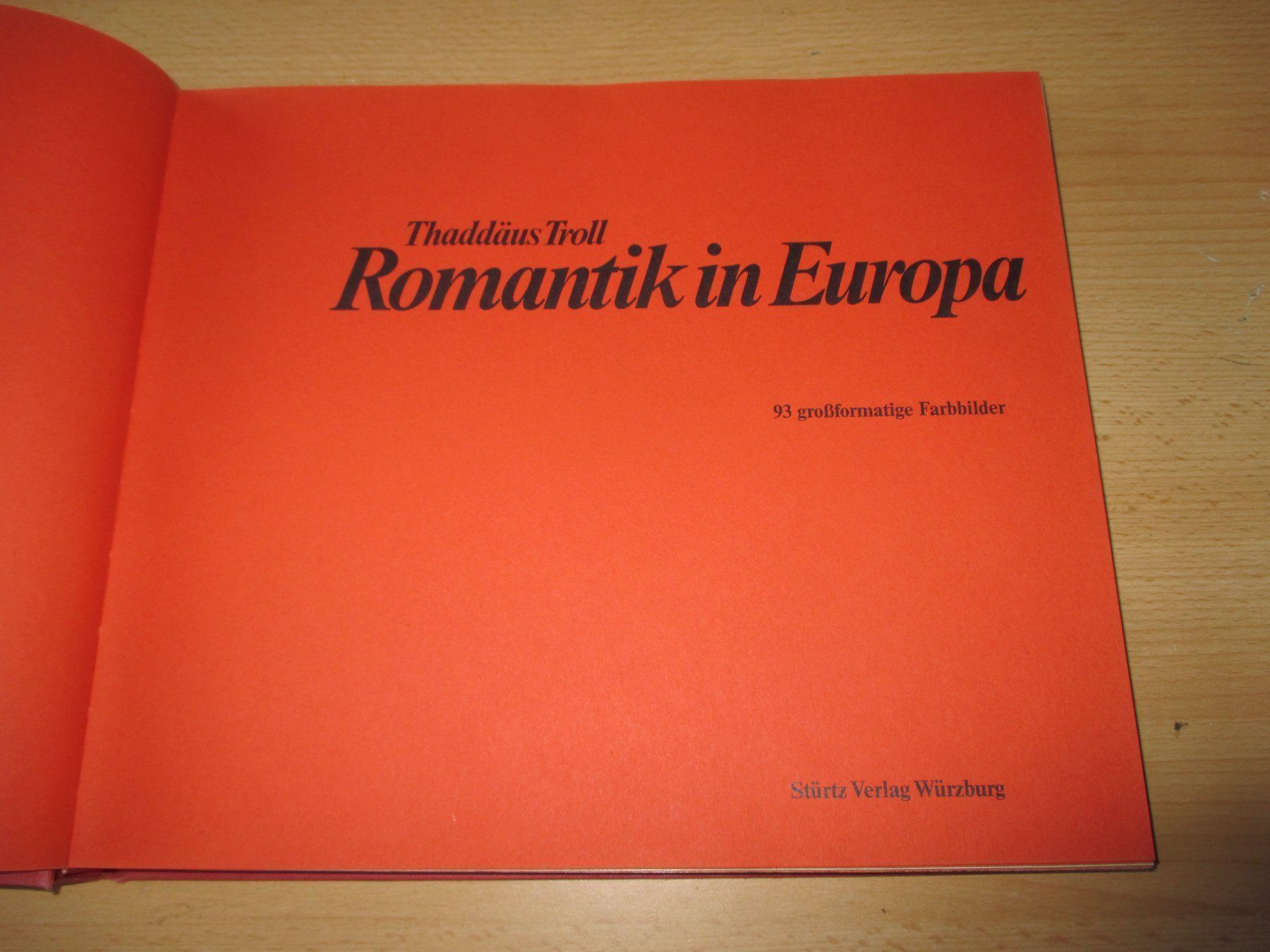 Libri: Romantik in Europa  Thaddäus Troll – Usato da Flims - Dorf venduto da Stagediver 1