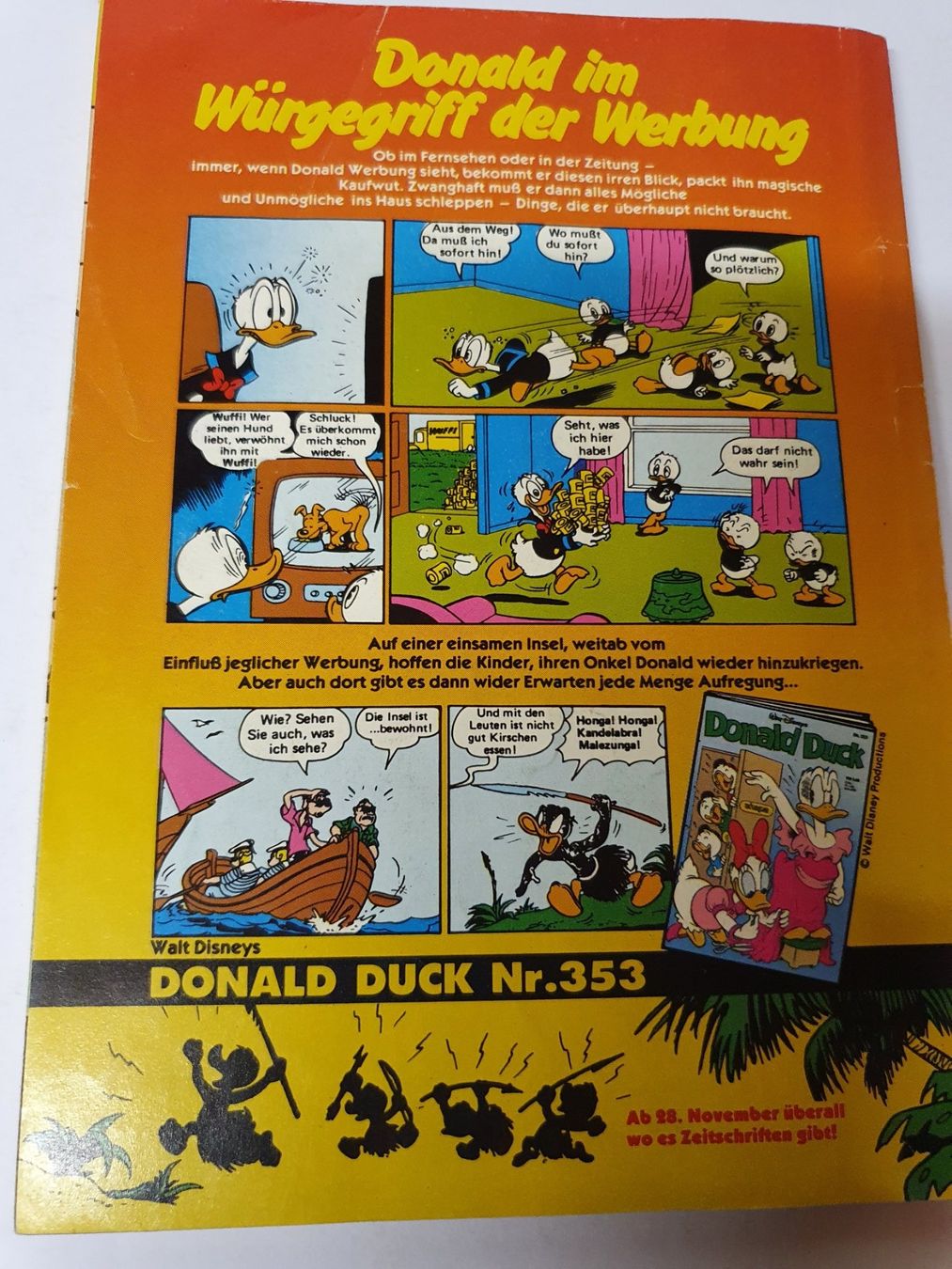 Comics: Donald Duck Nr. 100 / Disney 1985 – Gebraucht aus Oberdorf BL von BaldenEagle 3