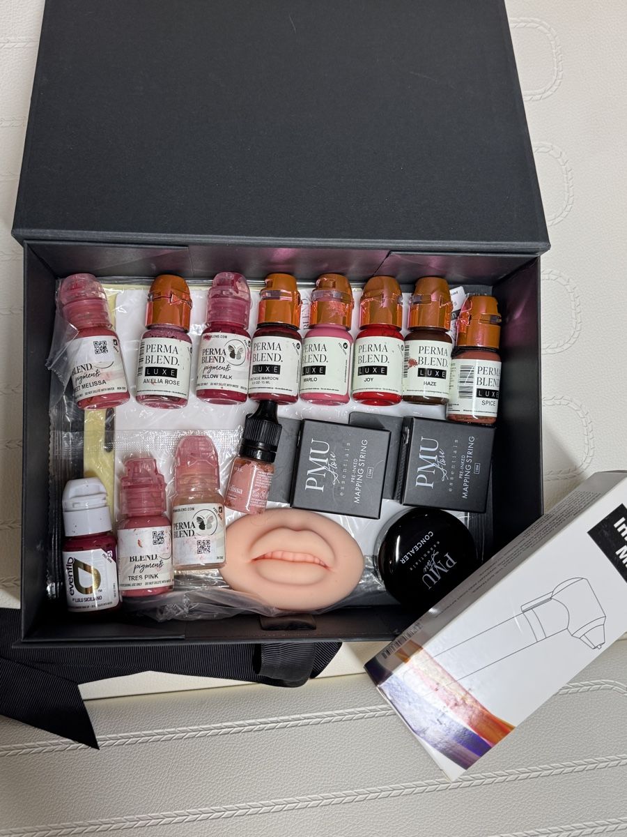 Make-up: PMU Set, Permanent Make-up, Farben, Übungsmaterial, Komplett – Usato da Fahrweid venduto da Etam_13