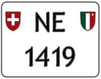 Insegne: Plaque moto NE 1419 – Nuovo (secondo la descrizione) da Boudevilliers venduto da ENCHERES-PLAQUES-NE