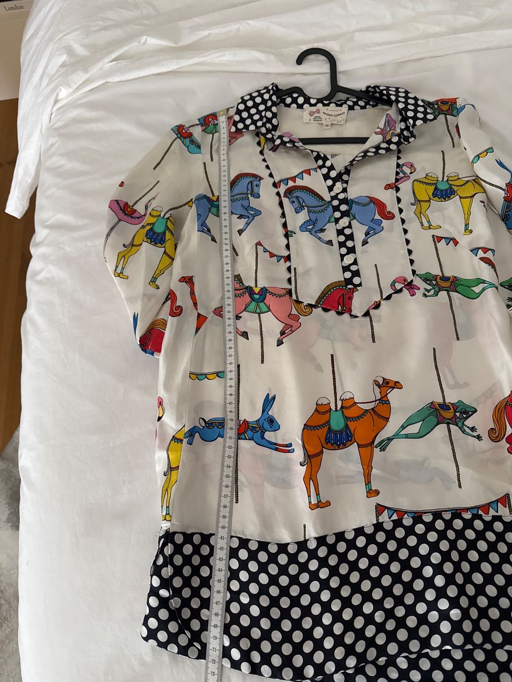 Camicette: Maison Common Bluse Gr. 38, Karussell-Print, Sommerlich – Usato da Rorbas venduto da sei_9qyv 3