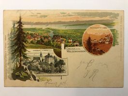 AK Gruss aus Walzenhausen Litho 1901