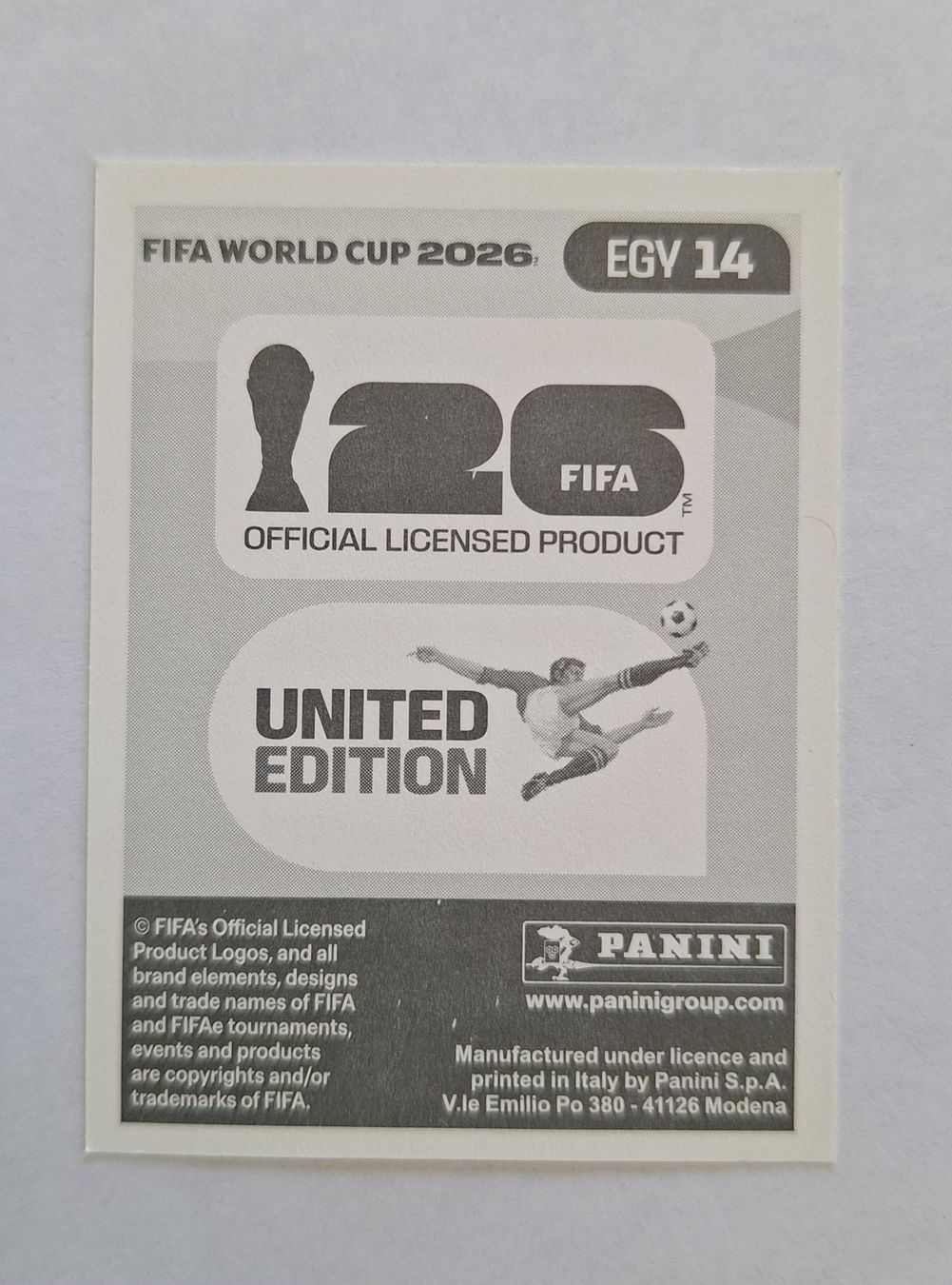 Panini Sammelbilder & Trading cards: Panini Mohanad Lasheen EGY 14 – Neu (gemäss Beschreibung) aus Romanens von Crocette 1