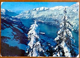 Flumserberge Blick Walensee Winter  1986