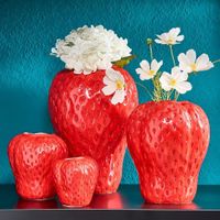 Erdbeer Vase, Keramik, Sommerdeko, Neu!