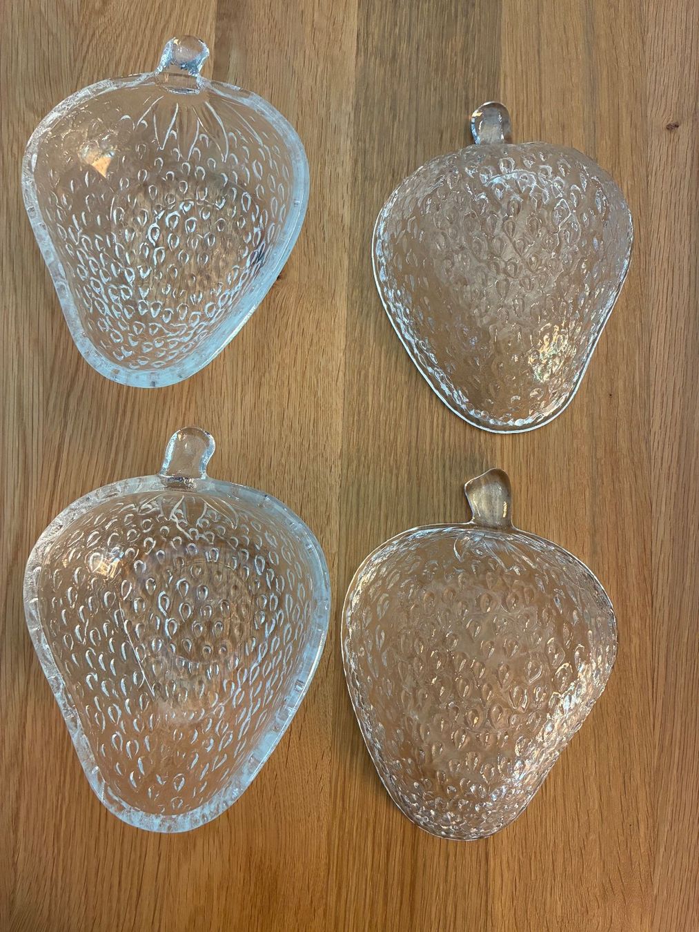 Schalen: Glasschäleli 4er Set Erdbeeren – Gebraucht aus Frick von sandra037 1