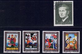 Liechtenstein Briefmarken  von 1974