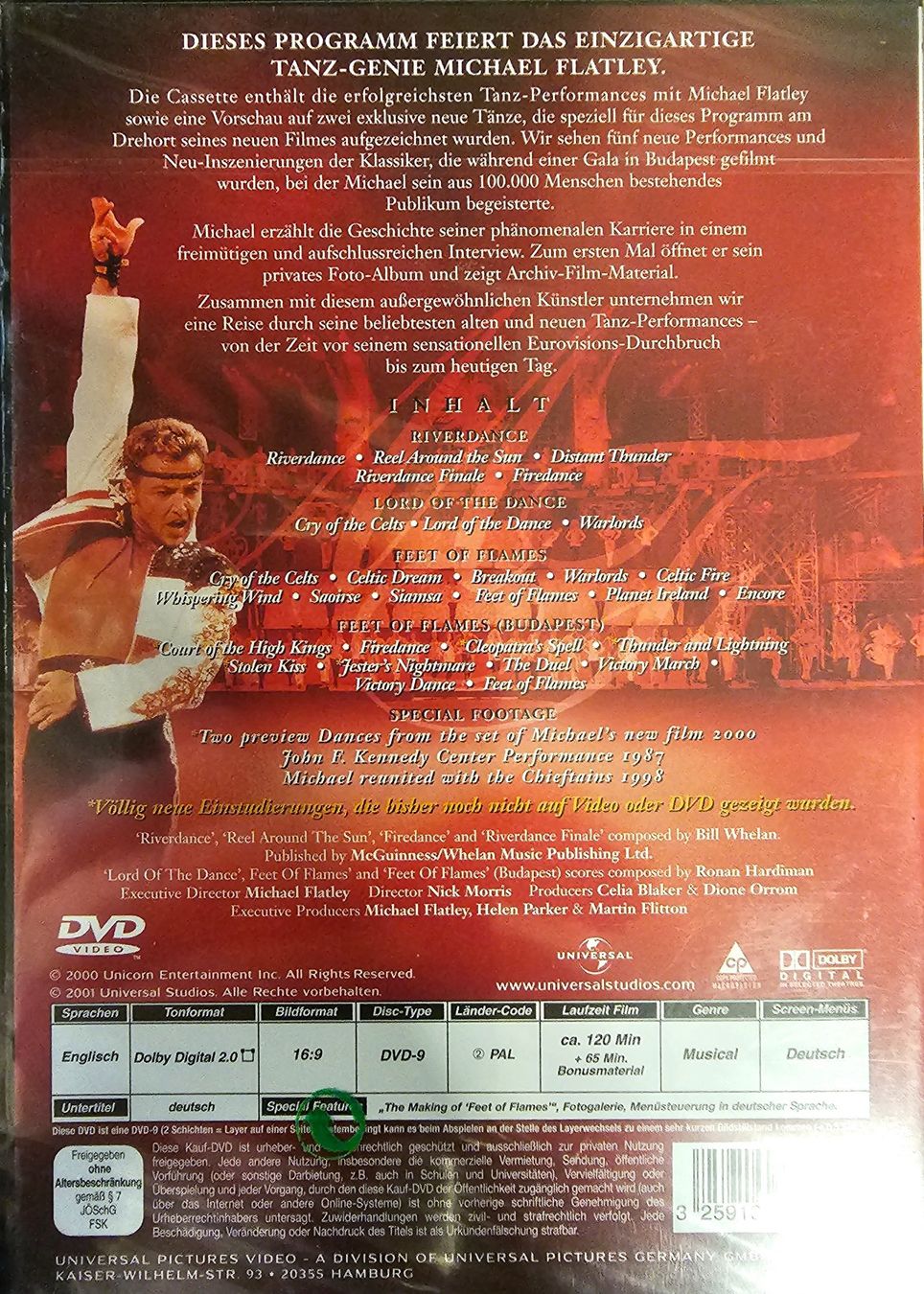 Tutti i DVDs: Michael Flattley - Gold – Nuovo e nell'imballaggio originale da Wahlen b. Laufen venduto da Cg10 1
