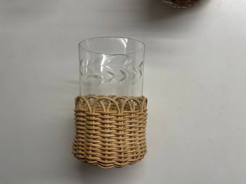 Bicchieri: Verres vintage rotin – Usato da Lausanne venduto da choupism 1