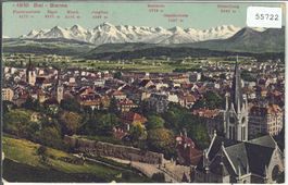Biel-Bienne - Vue generale - Generalansicht - Litho