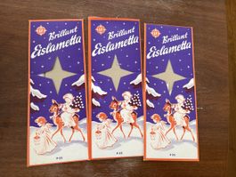 3 Packungen Brillant Eislametta Vintage leer