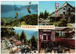 Locarno - 4 Bild AK Albergo Cardada