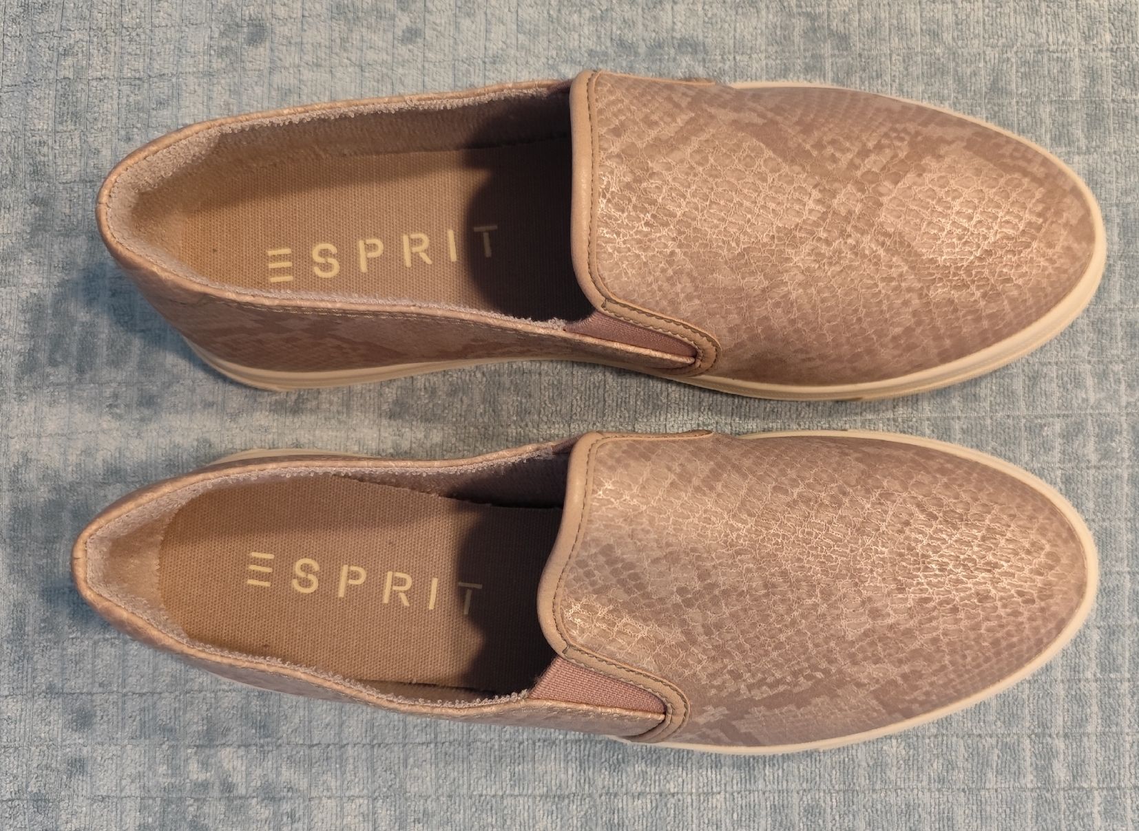 Esprit Damenschuhe: Esprit Slipper Gr. 39 Snakeskin Optik - Neu! – Neu (gemäss Beschreibung) aus Düdingen von Feuerblitz61