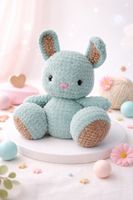 Kuschelhase aus Chenille-Garn | Plüschhase