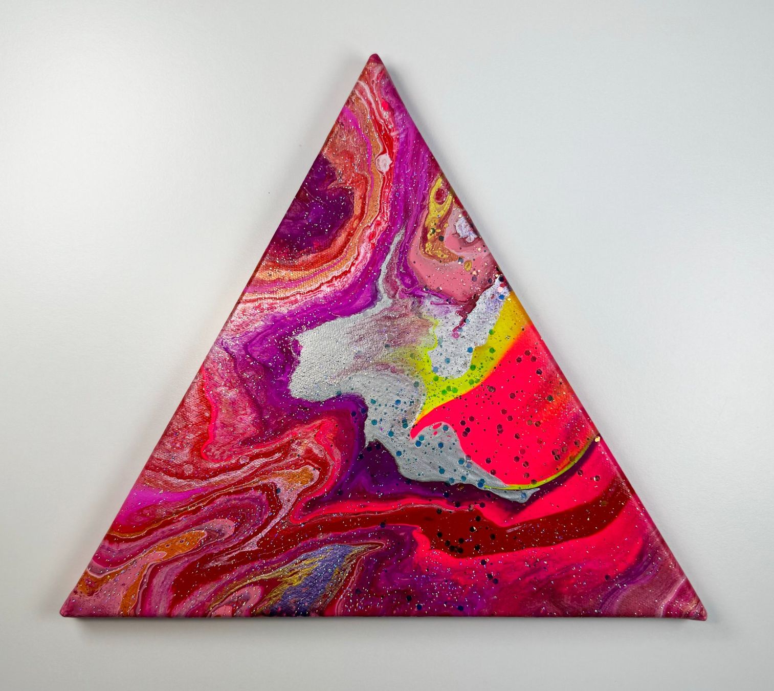 Dipinti: Acryl-Flüssigmalerei, Dreieck – Usato da Schlieren venduto da MayaSheng1983